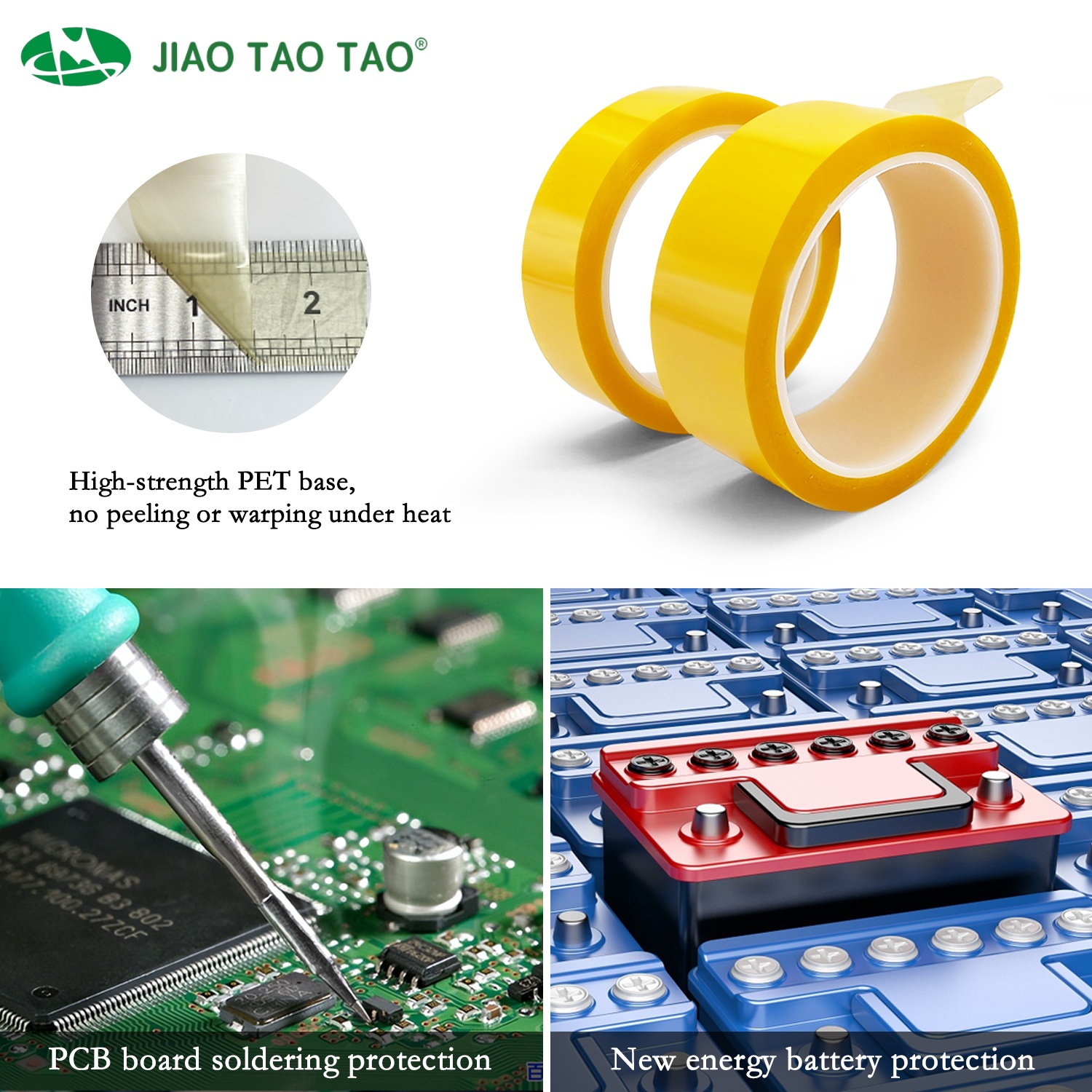 Industrial application of PET silicone tape in powder coating masking and transformer insulation